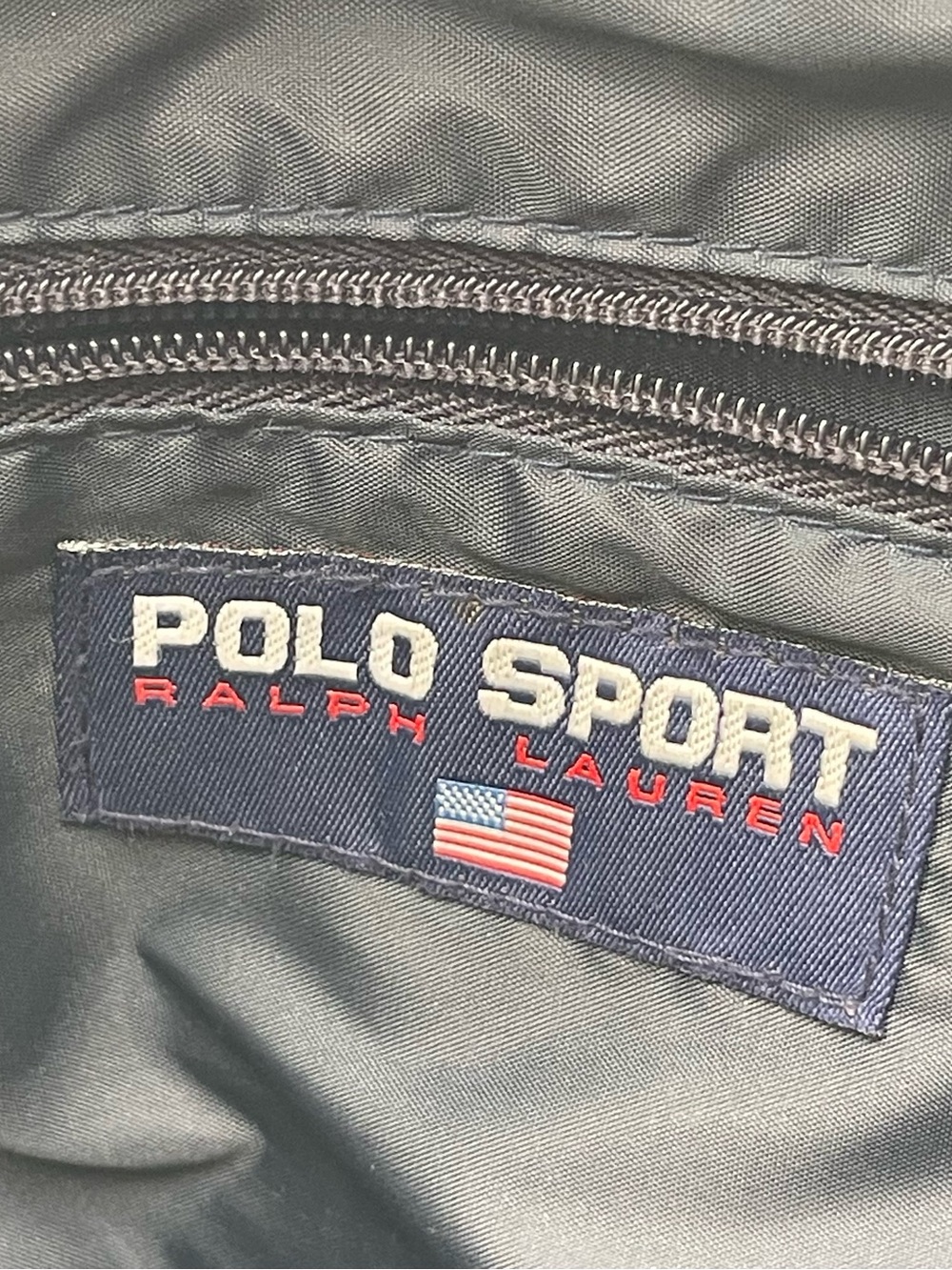 Vintage 90s Polo Sport Ralph Lauren Small Mini Backpack Navy Logo Preppy USA - Picture 10 of 13